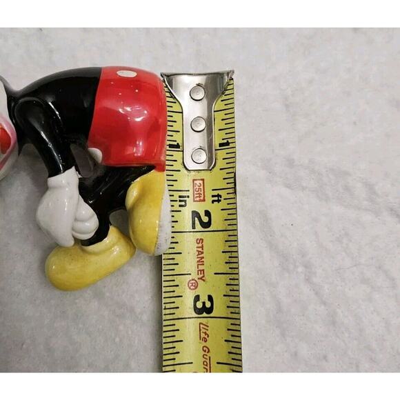Vintage Walt Disney Company Japan Sitting MICKEY MOUSE Ceramic Toy Figure 3 3/8" - Picture 7 of 8